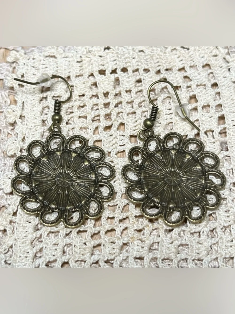 Multicolor Enamel Flower Dangle Earrings Boho Rainbow Floral